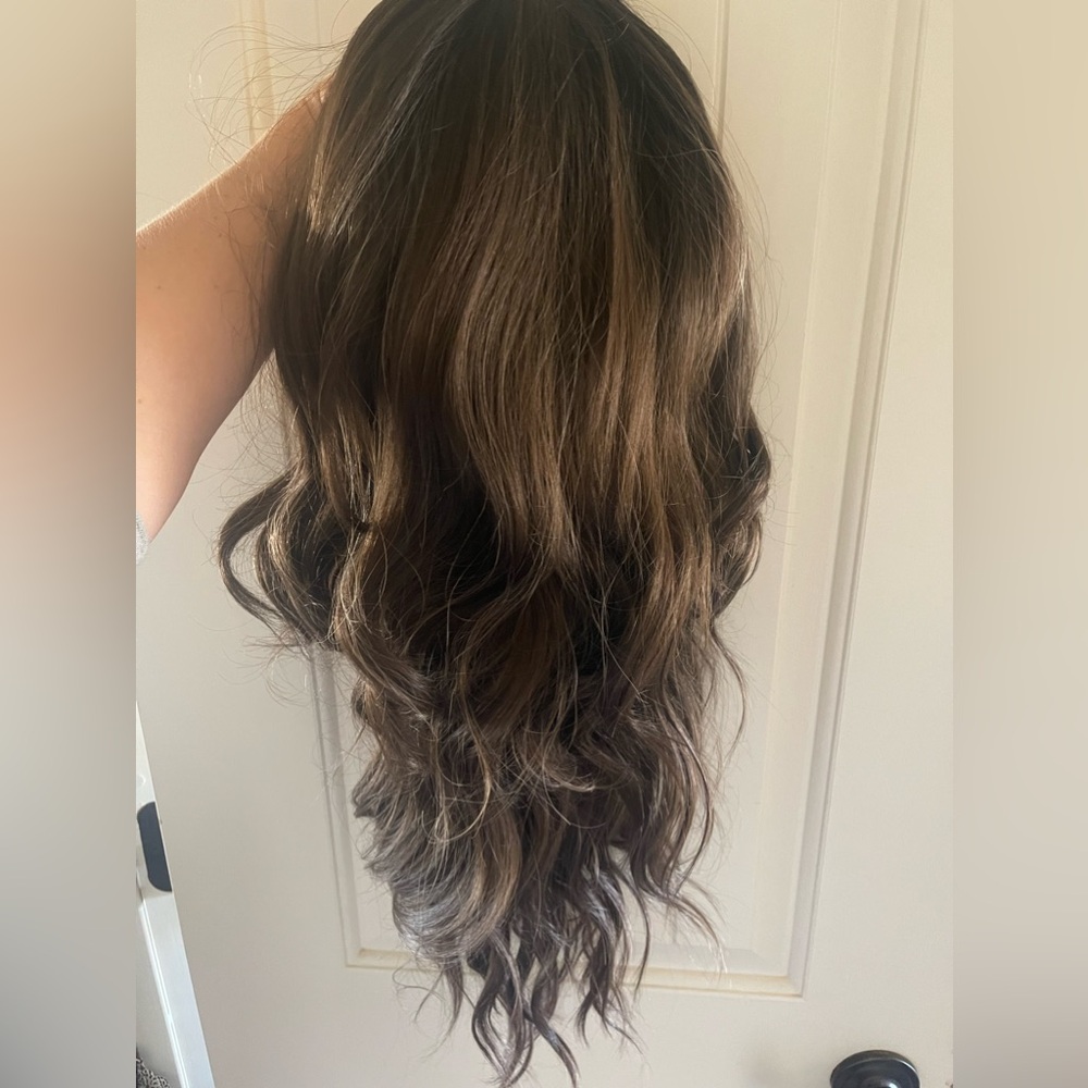 Brown and blond wig